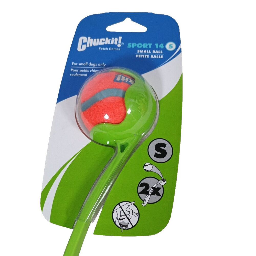Chuckit Sport 14S Small Ball Launcher Dog Toy  Fetch Thrower Hands Free pickup